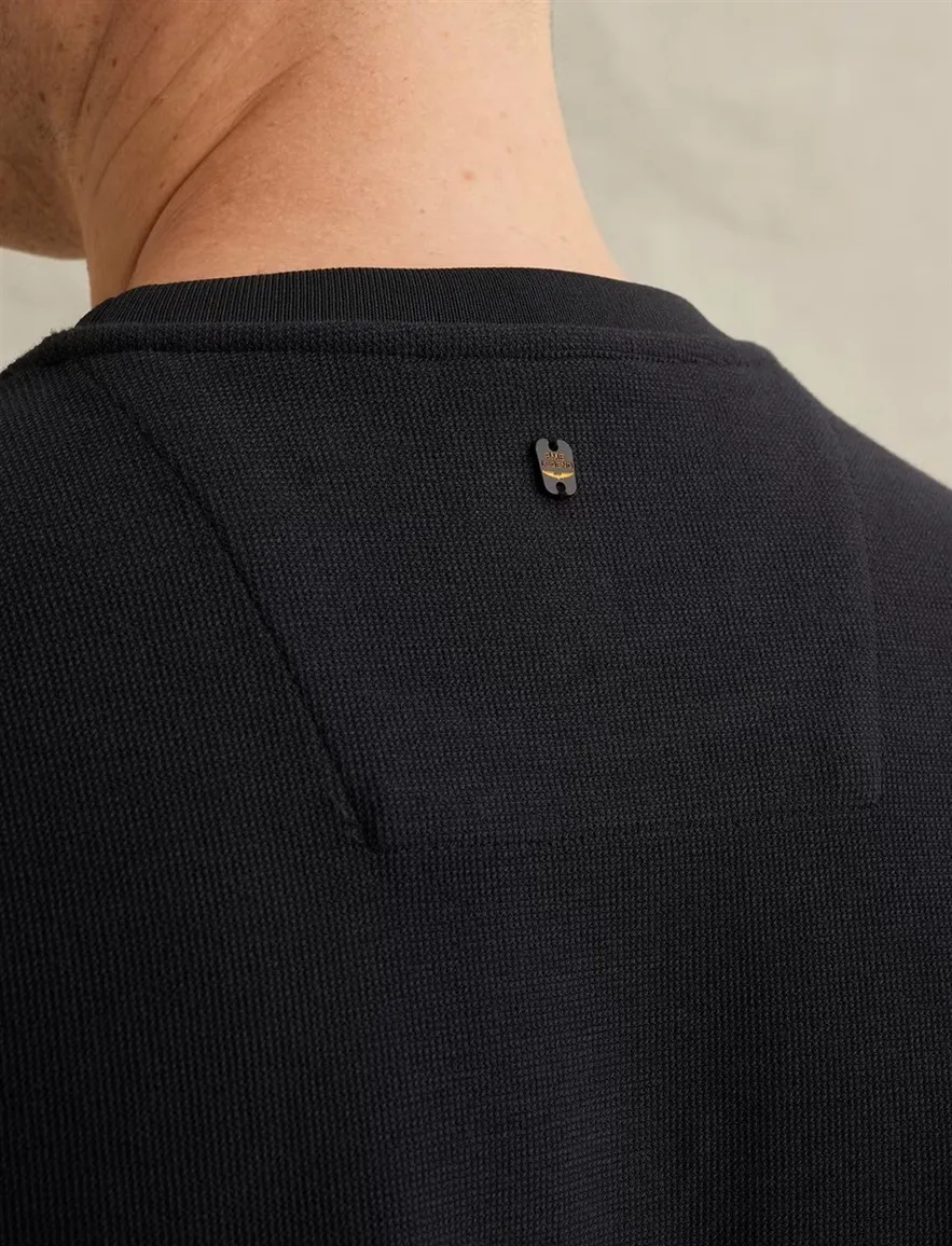 PME Legend sweater katoenblend zwart