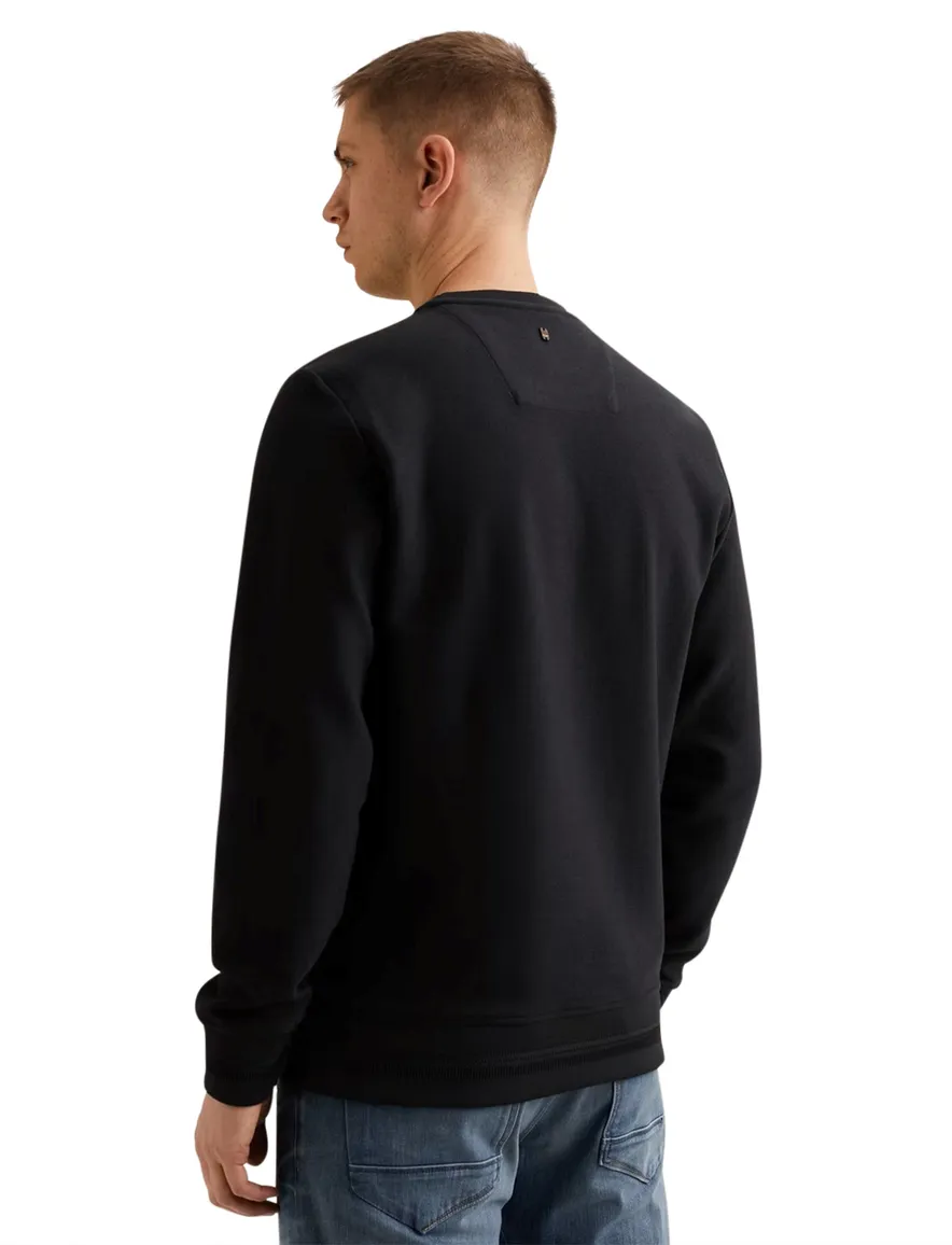 PME Legend sweater katoenblend zwart