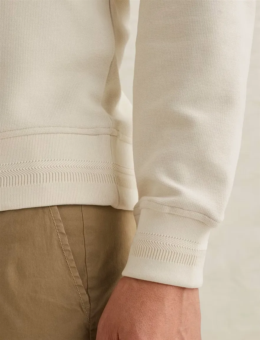 Witte sweater PME Legend katoenblend normale fit