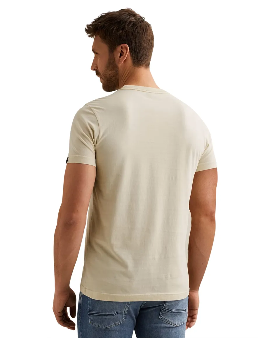 Creme t-shirt PME Legend ronde hals