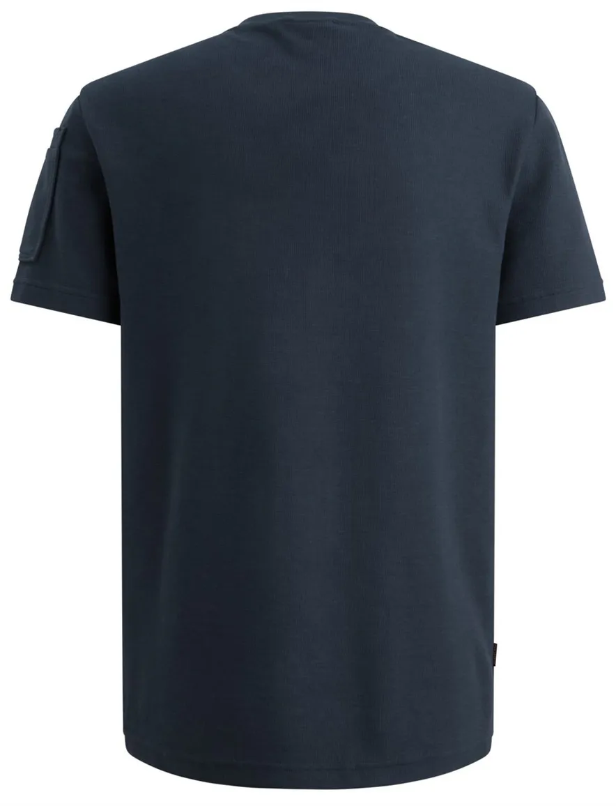 Navy t-shirt PME Legend embleem normale fit