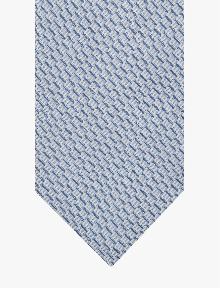 Profuomo stropdas blauw geprint