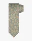 Groene zijde das Profuomo met blauw en beige paisley patroon
