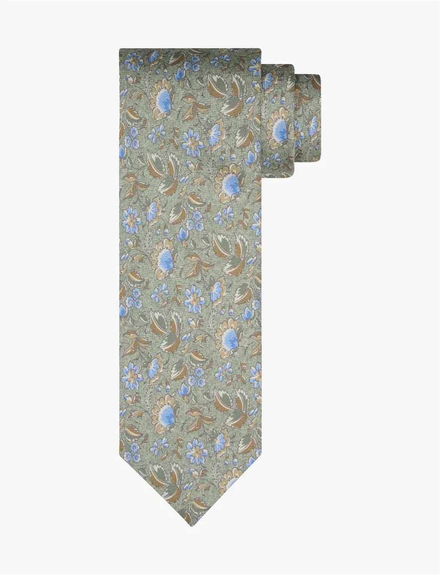 Profuomo stropdas groen met print