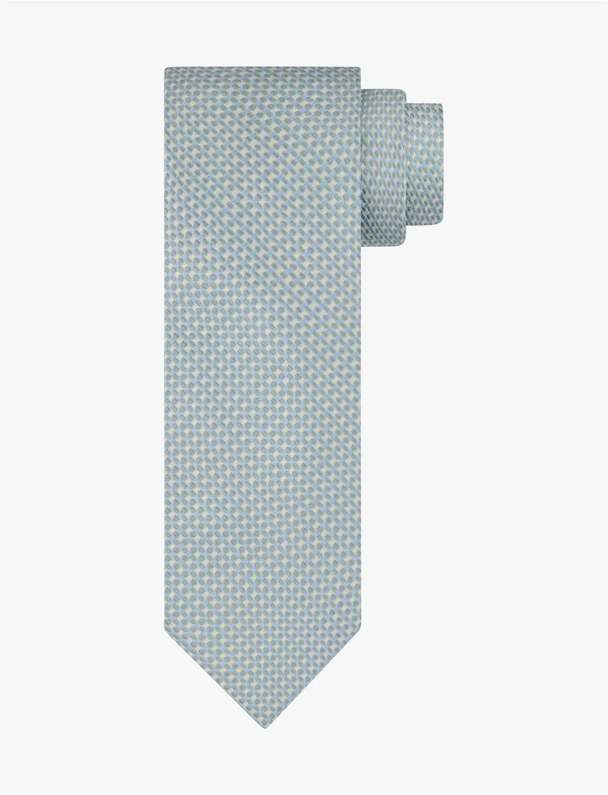 Profuomo stropdas blauw groen geruit