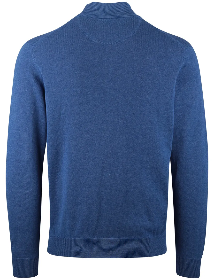 Portofino vest rits opstaande kraag blauw
