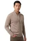 Portofino vest rits beige opstaande kraag