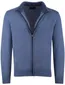 Portofino vest rits opstaande kraag blauw
