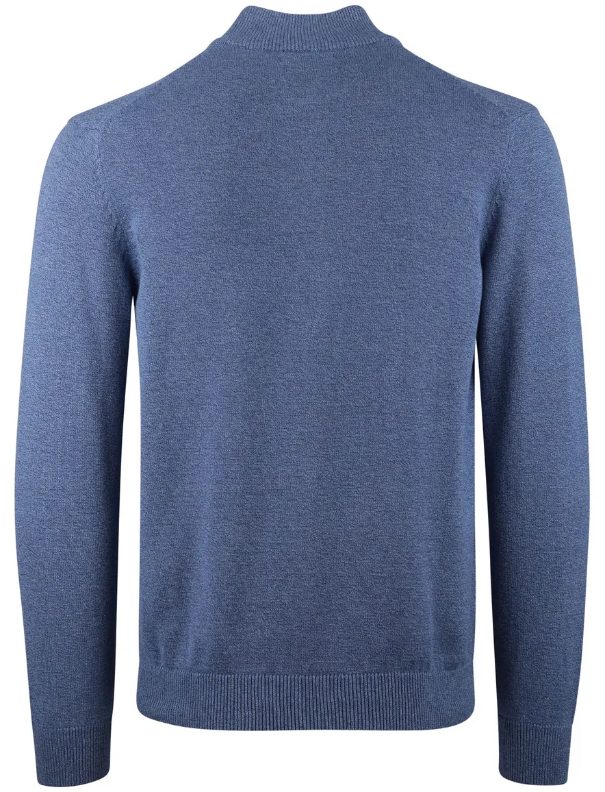 Portofino vest rits opstaande kraag blauw