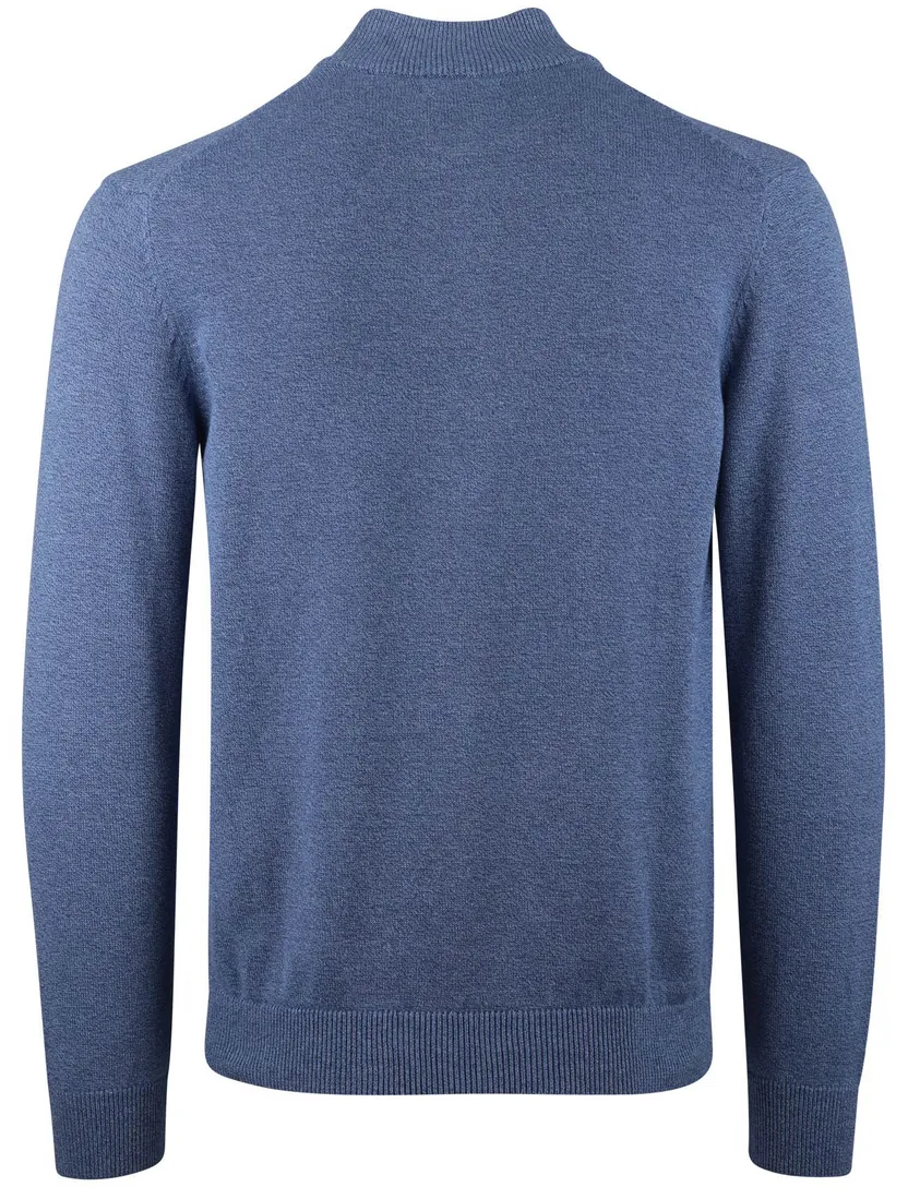 Vest Portofino rits blauw