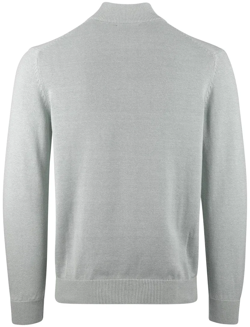 Vest Portofino rits groen effen