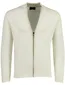 Vest Portofino rits creme effen