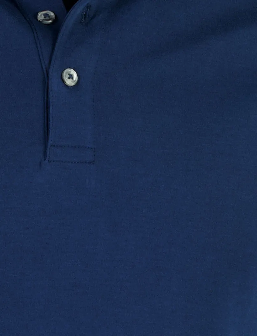 Poloshirt Portofino donkerblauw extra lang katoen