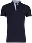 Portofino polo donkerblauw strepen boord