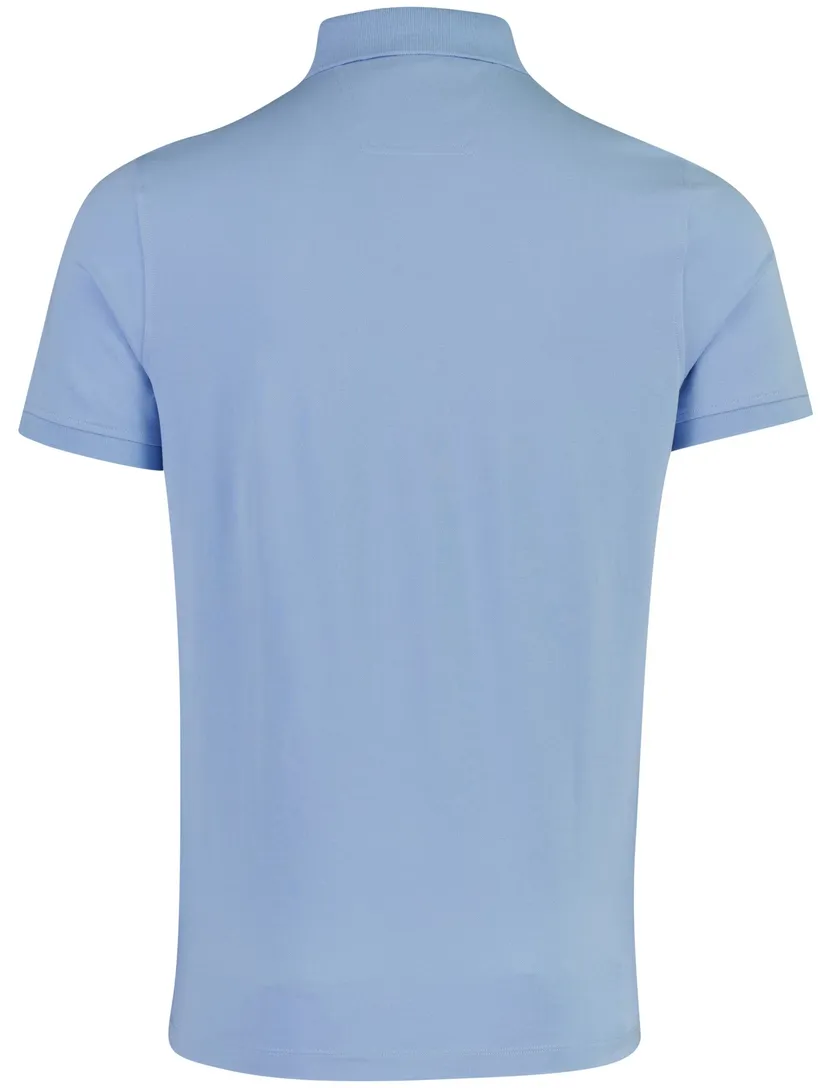 Poloshirt Portofino lichtblauw pique normale fit