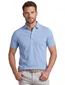 Poloshirt Portofino lichtblauw pique normale fit