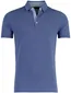 Portofino poloshirt korte mouw middenblauw 3 knoops pique