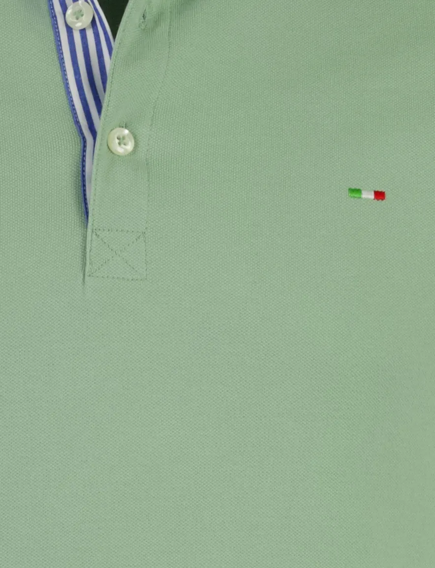 Portofino polo lichtgroen effen