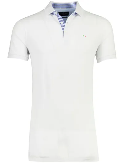 Portofino Poloshirt Portofino wit extra lang