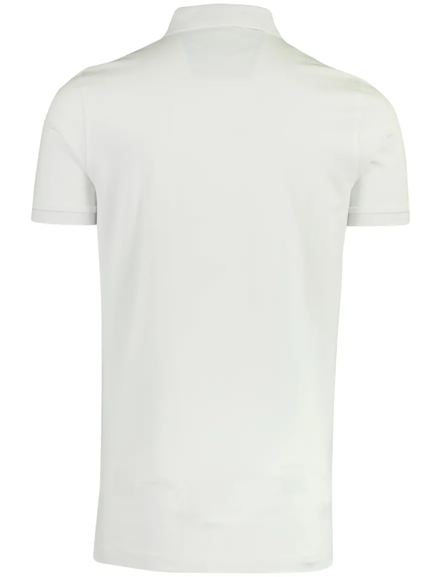 Portofino poloshirt wit extra lang