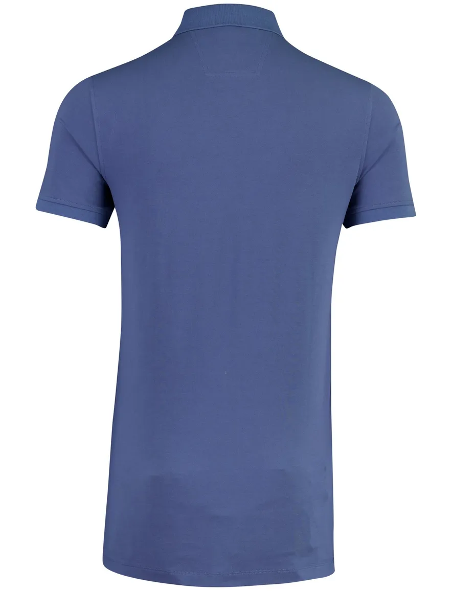 Portofino polo extra lang blauw