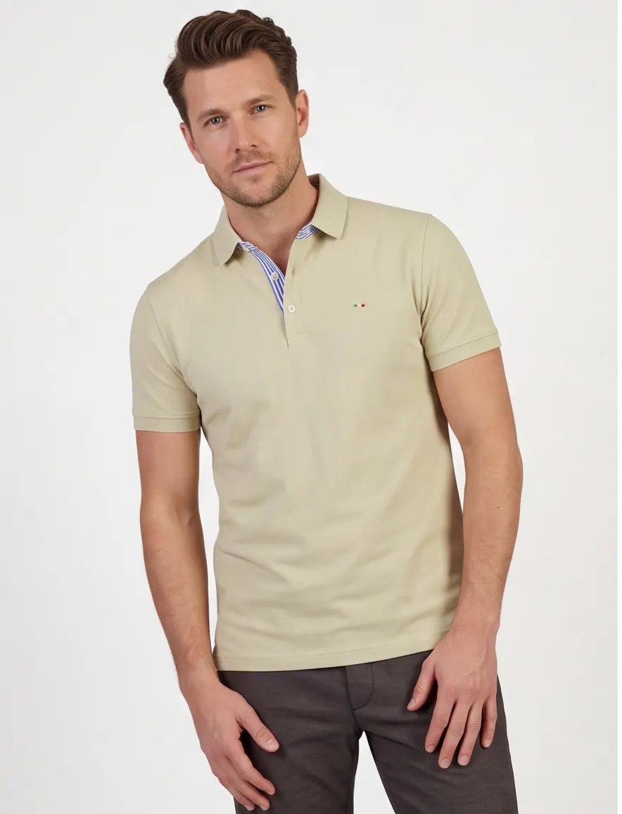 Portofino polo extra lang beige