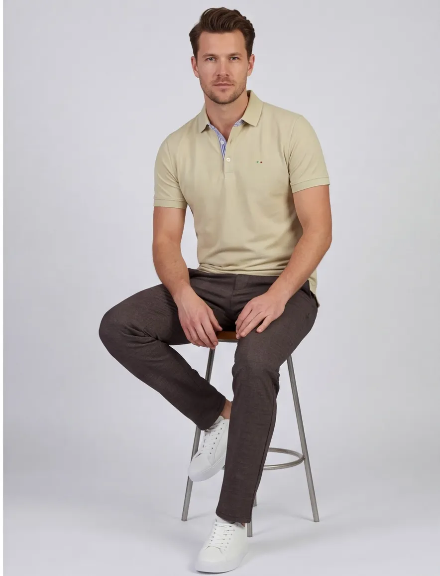Portofino polo extra lang beige