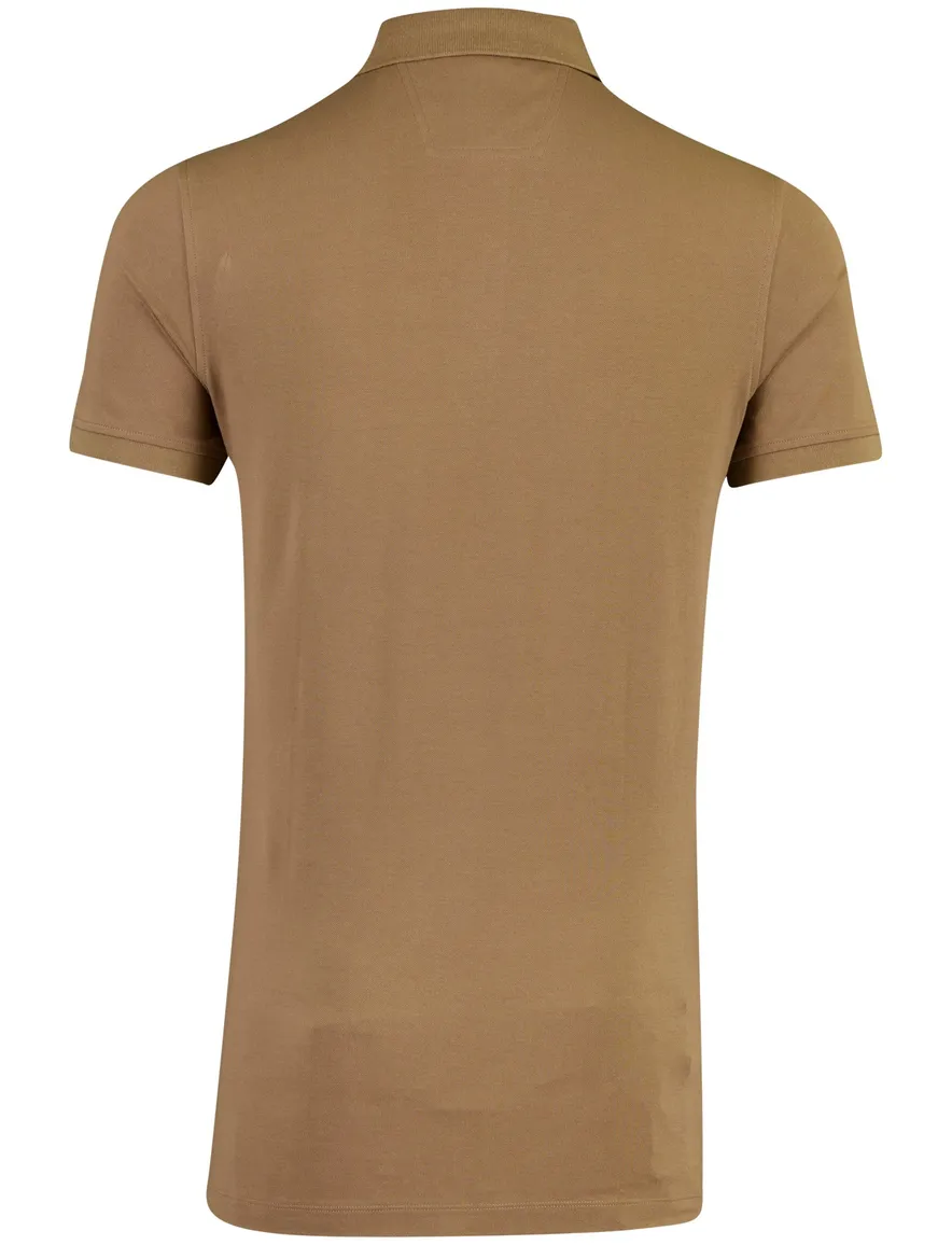 Portofino polo extra lang bruin