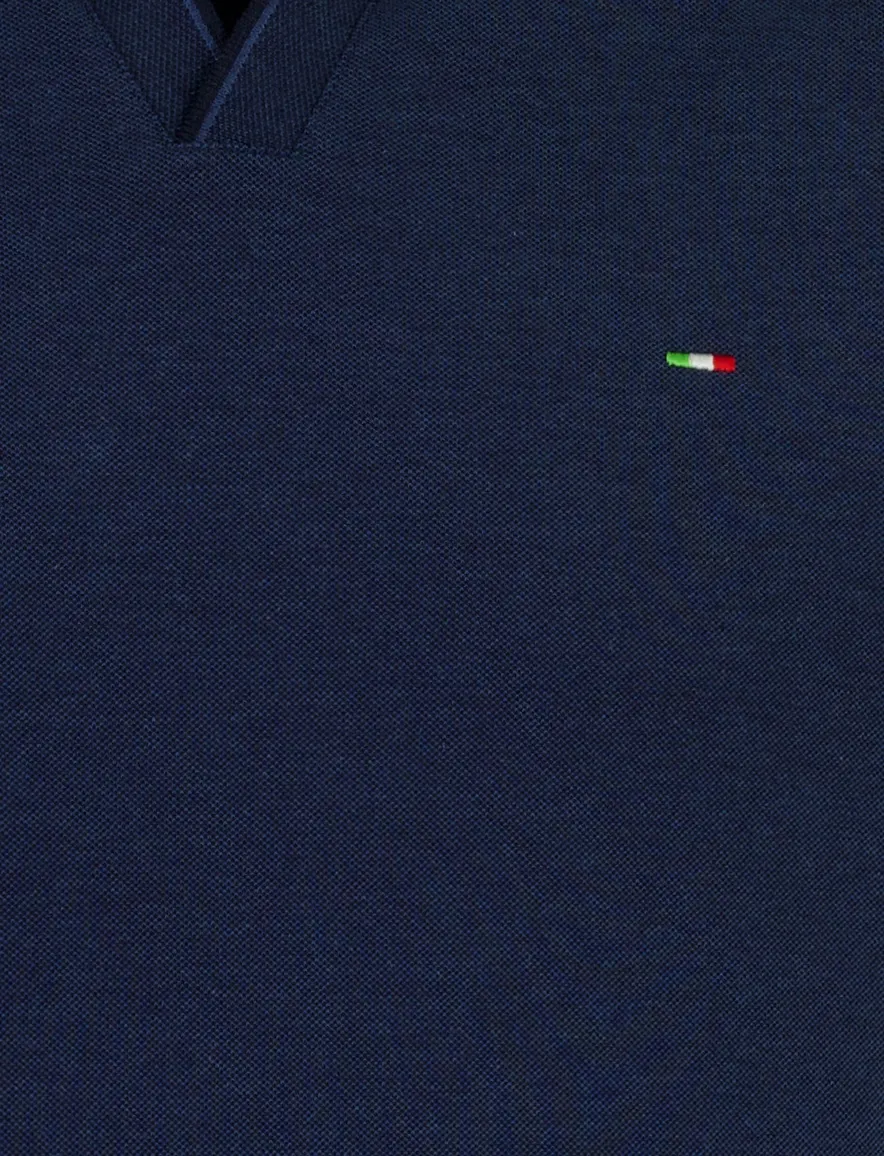 Portofino v-hals polo donkerblauw