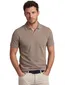 Portofino poloshirt v-hals bruin gemeleerd pique