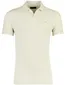 Poloshirt v-hals Portofino pique creme korte mouw