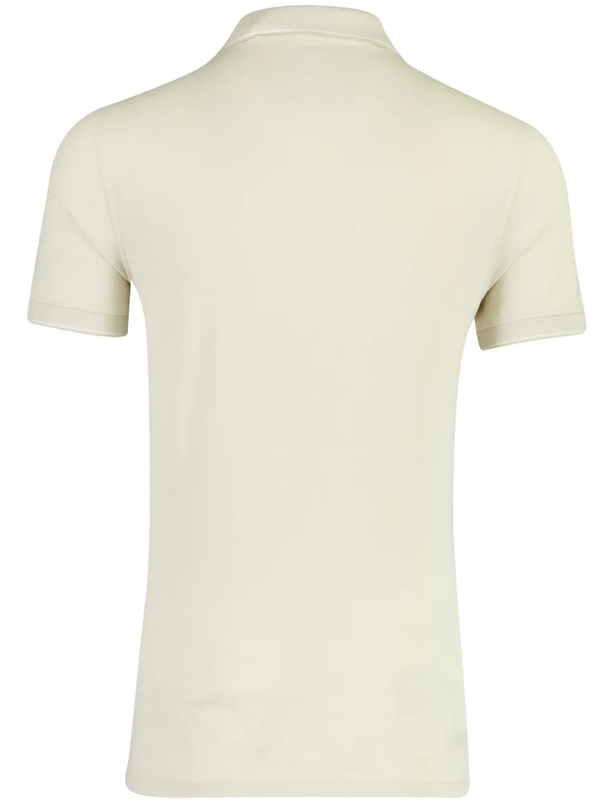 Portofino v-hals polo ecru