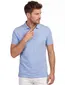 Portofino polo v-hals lichtblauw normale fit extra lang