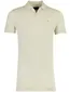 Polo v-hals Portofino korte mouw creme extra long fit