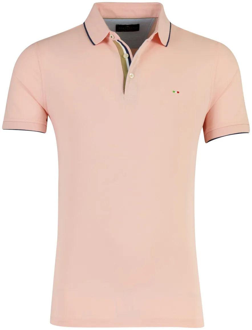 Normale fit poloshirt Portofino roze pique