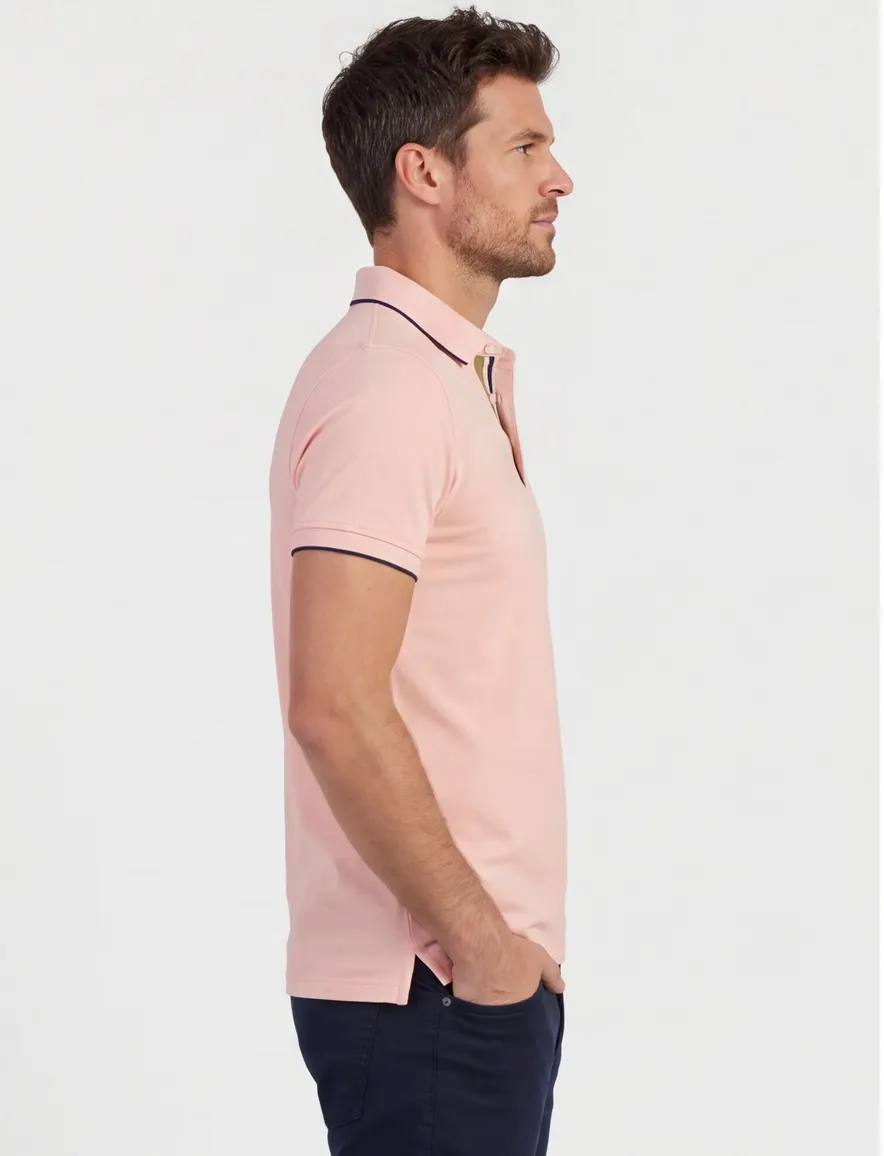 Normale fit poloshirt Portofino roze pique
