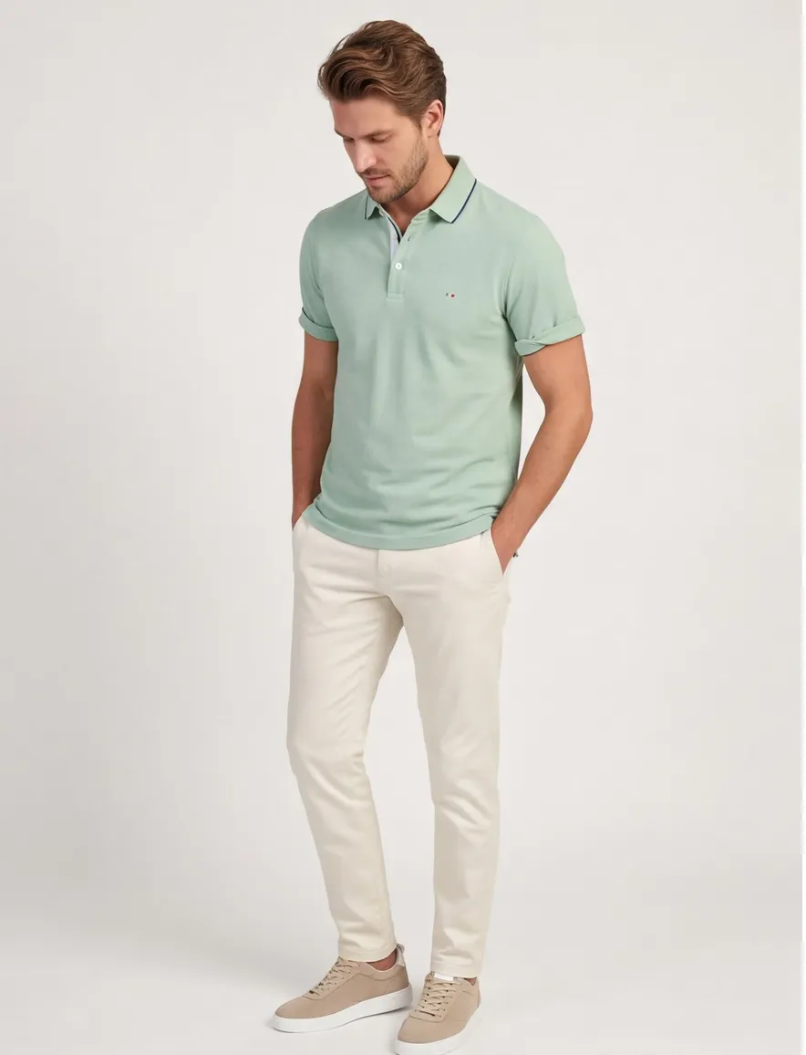 Portofino poloshirt groen