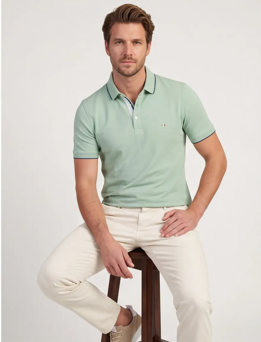 Portofino poloshirt groen