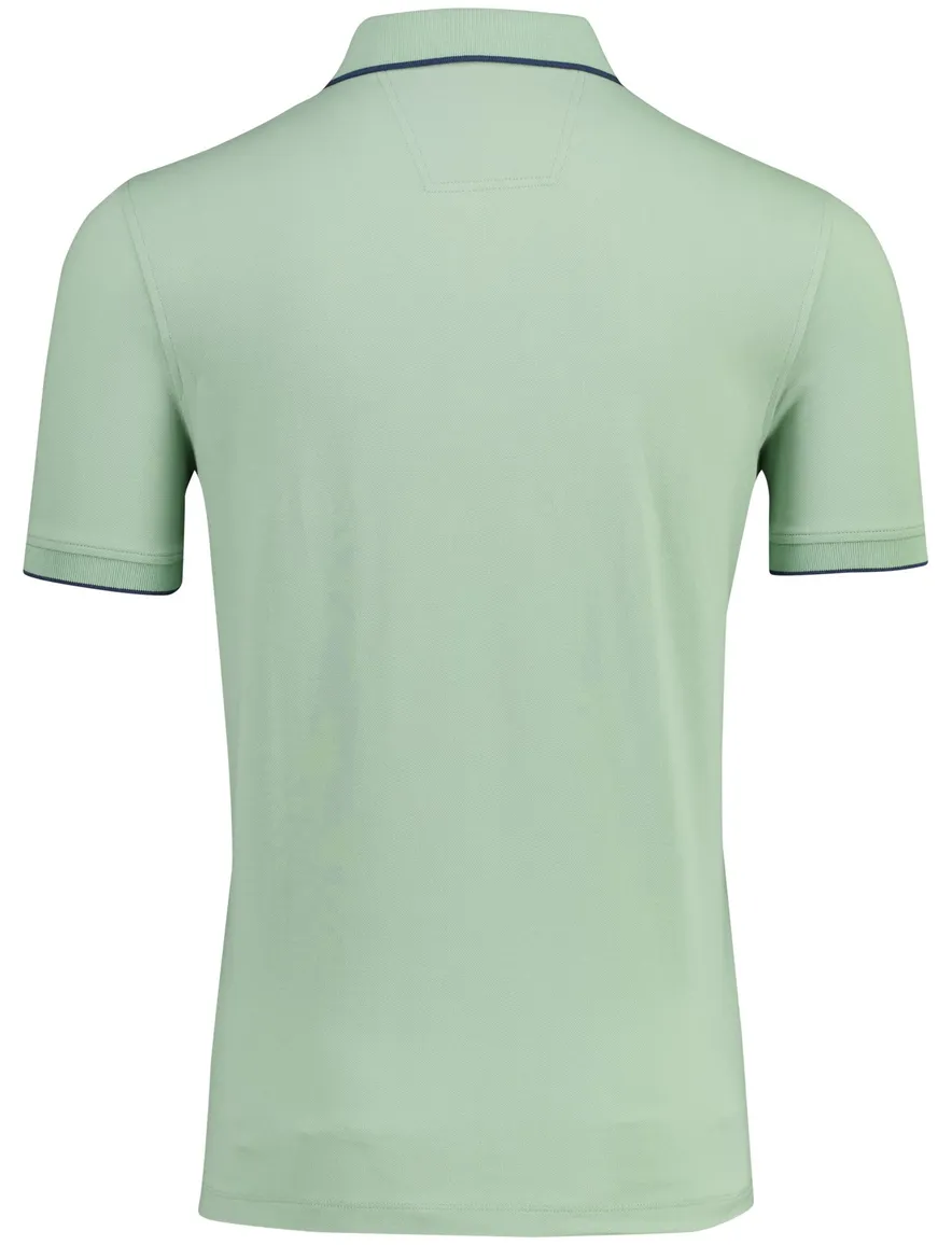 Portofino poloshirt groen 3 knoops normale fit