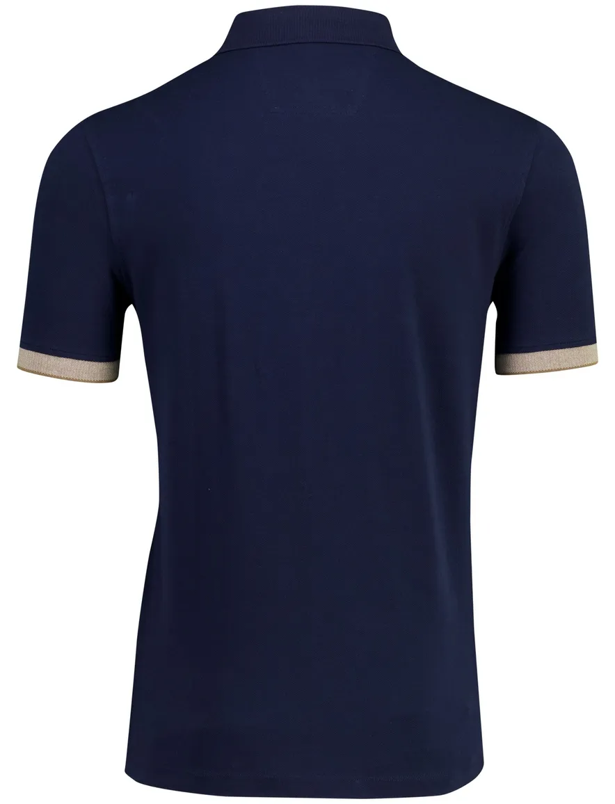 Portofino polo donkerblauw 3 knoops