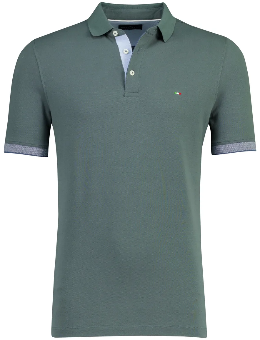 Portofino poloshirt donkergroen normale fit