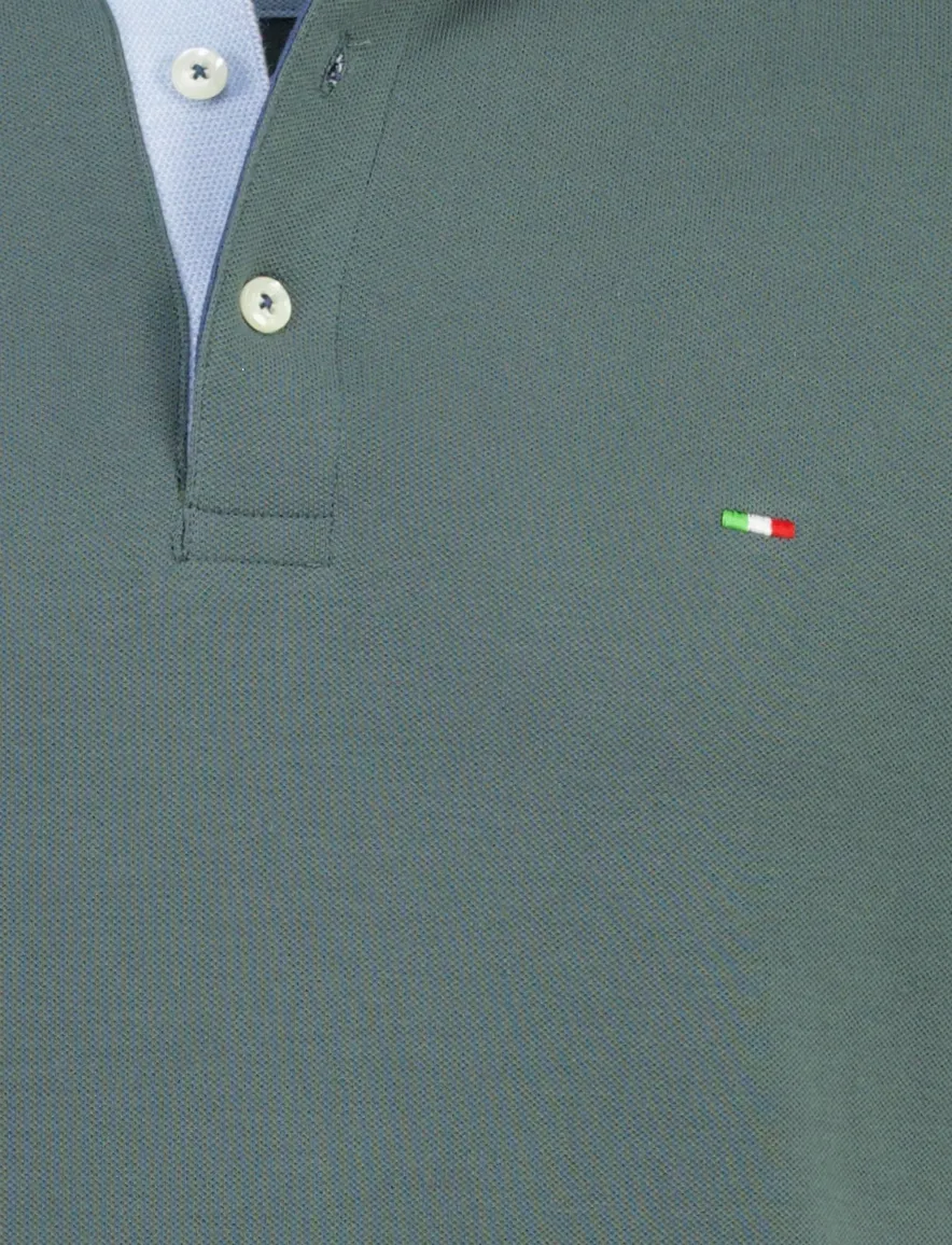 Portofino poloshirt donkergroen normale fit