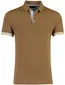 Portofino polo taupe randen mouw