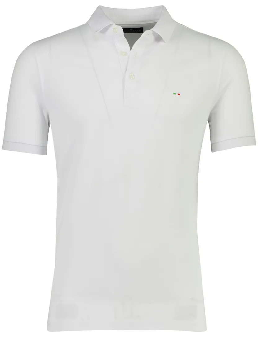Poloshirt Portofino wit normale fit