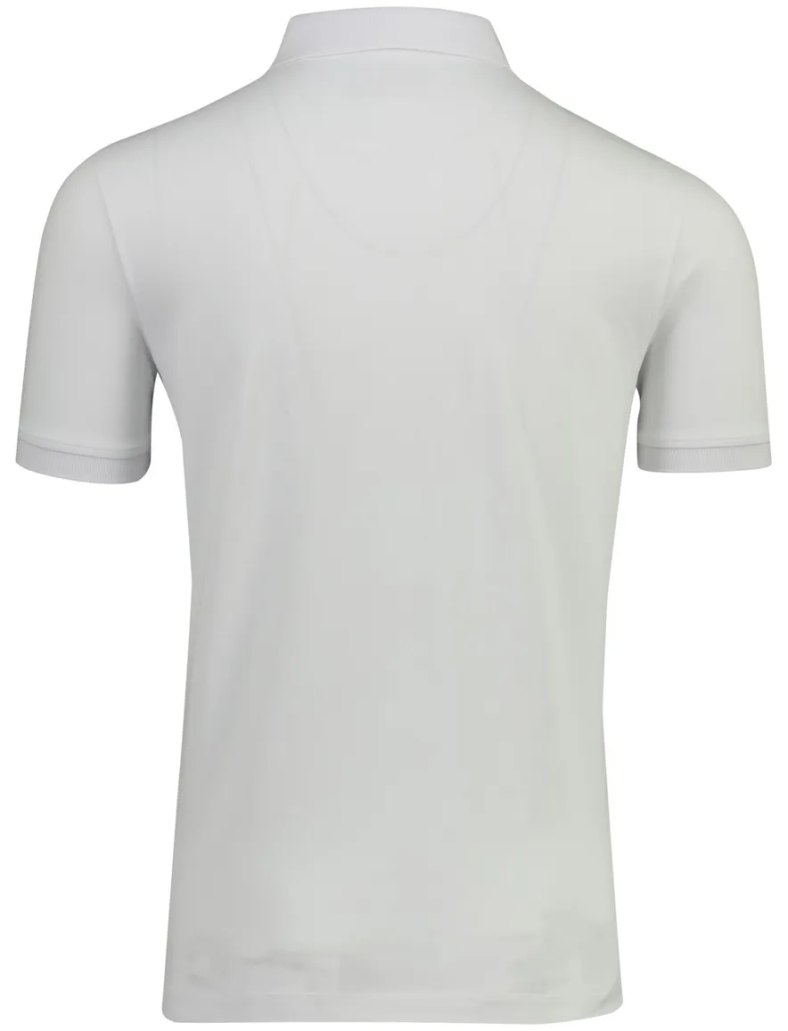 Witte poloshirt Portofino 3 knoops