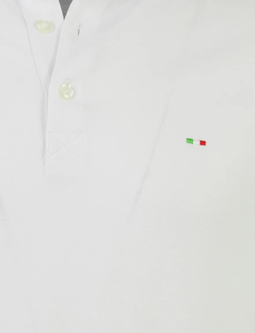 Portofino poloshirt wit pique normale fit
