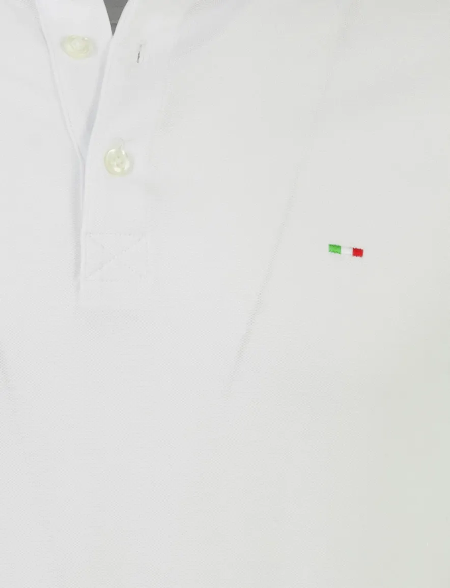Witte poloshirt Portofino 3 knoops