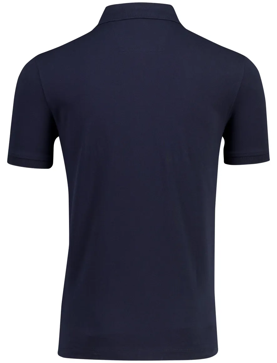 Donkerblauwe polo Portofino normale fit 3 knoops