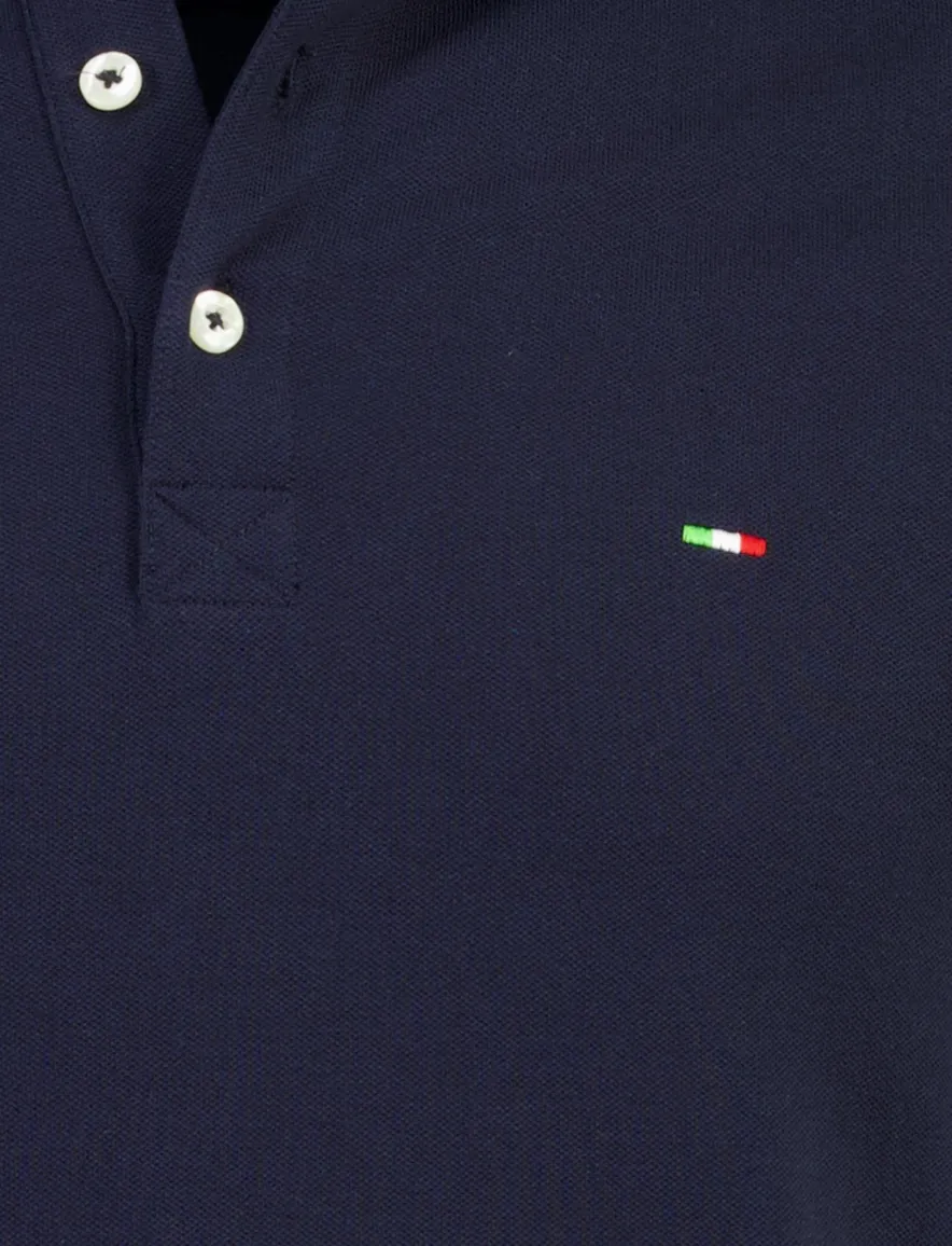 Portofino polo donkerblauw pique