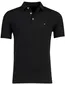 Poloshirt Portofino zwart pique 3 knoopjes